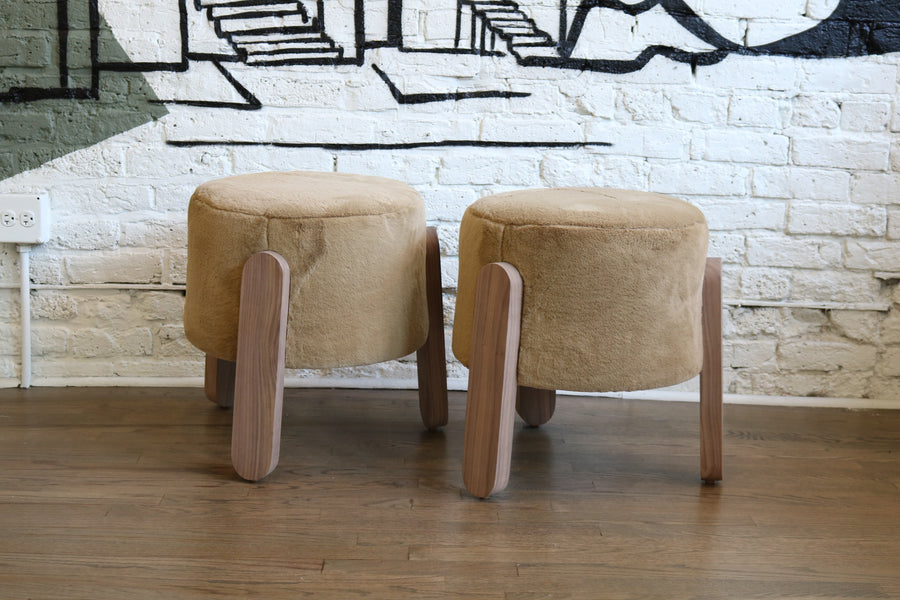 Verellen Lou Stool, Cottontail Khaki