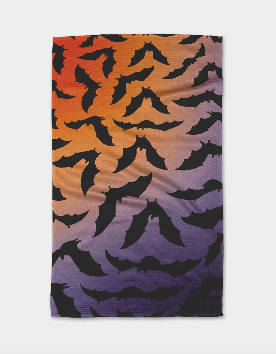 Swarming Bats Tea Towel