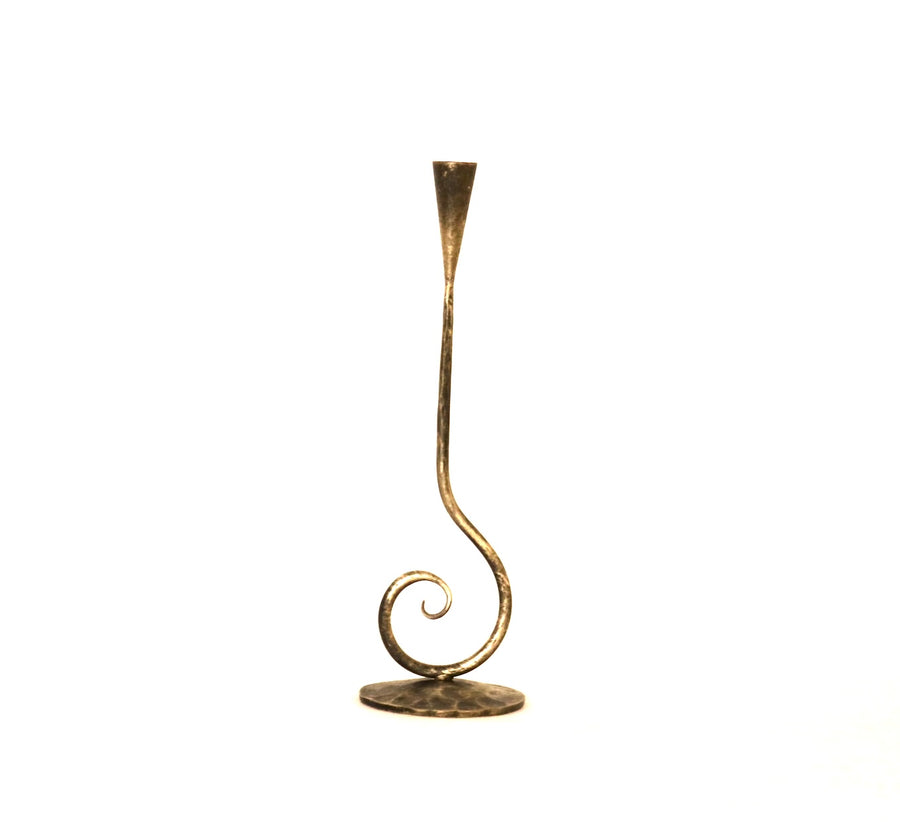 Curly Iron Candlestick Holder