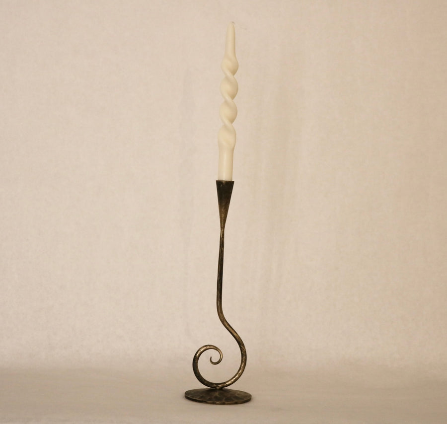 Curly Iron Candlestick Holder