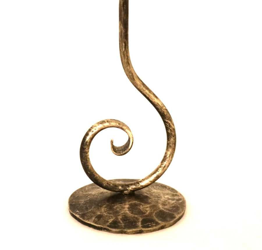 Curly Iron Candlestick Holder