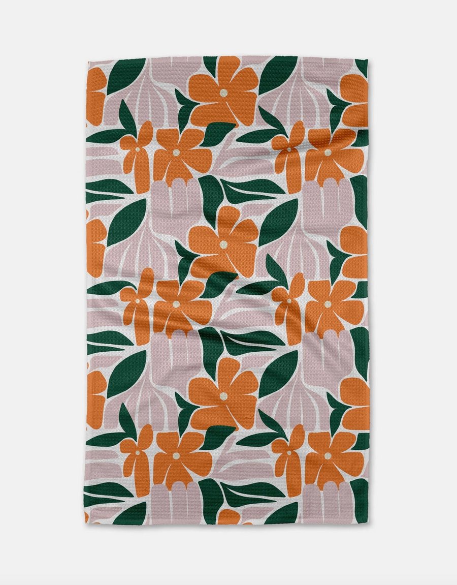 Modern Floral Tea Towel