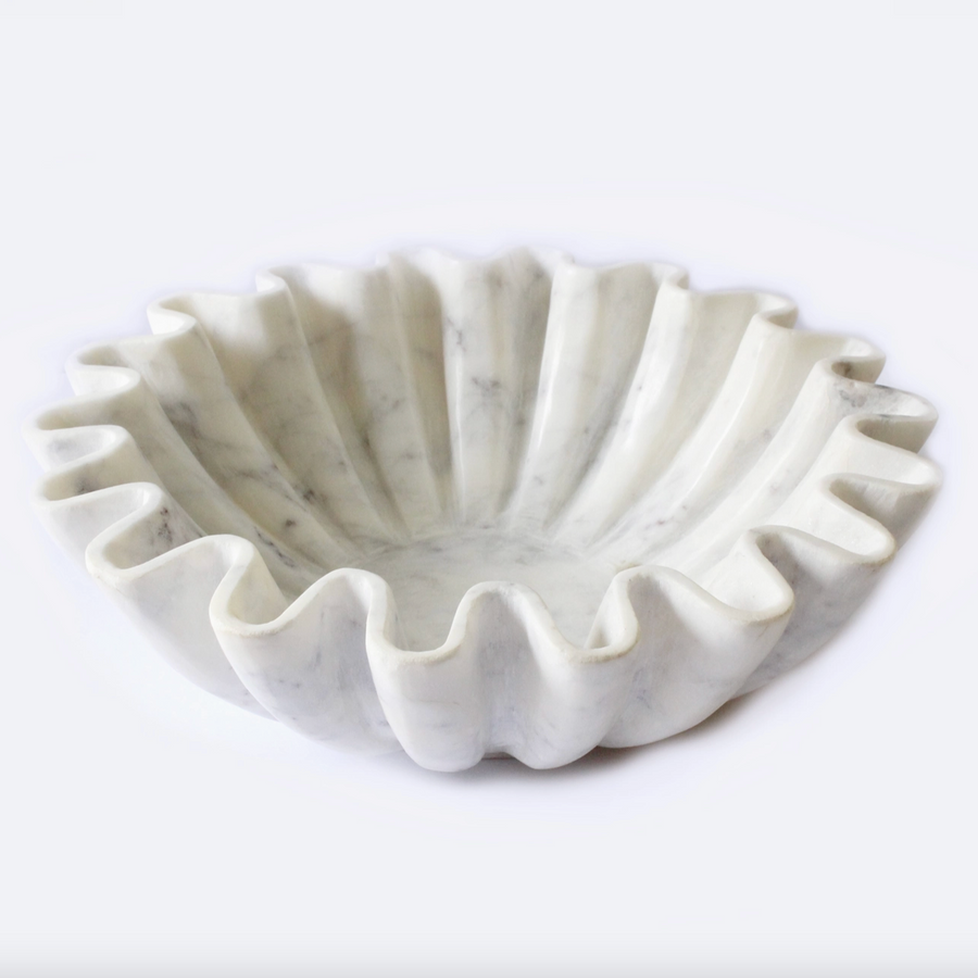 Marble Fine Carved Lotus Bowl