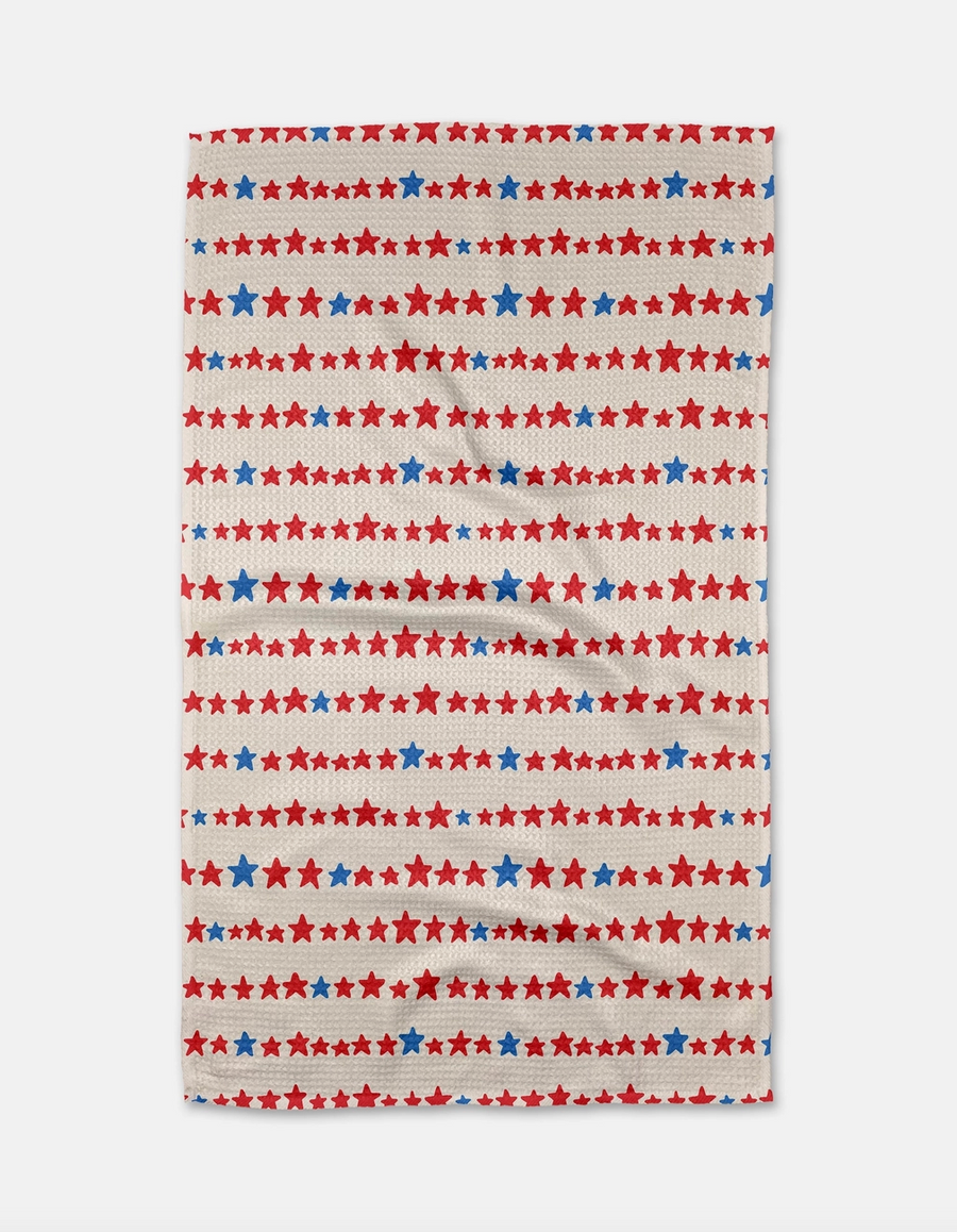 Starry Stripes Tea Towel