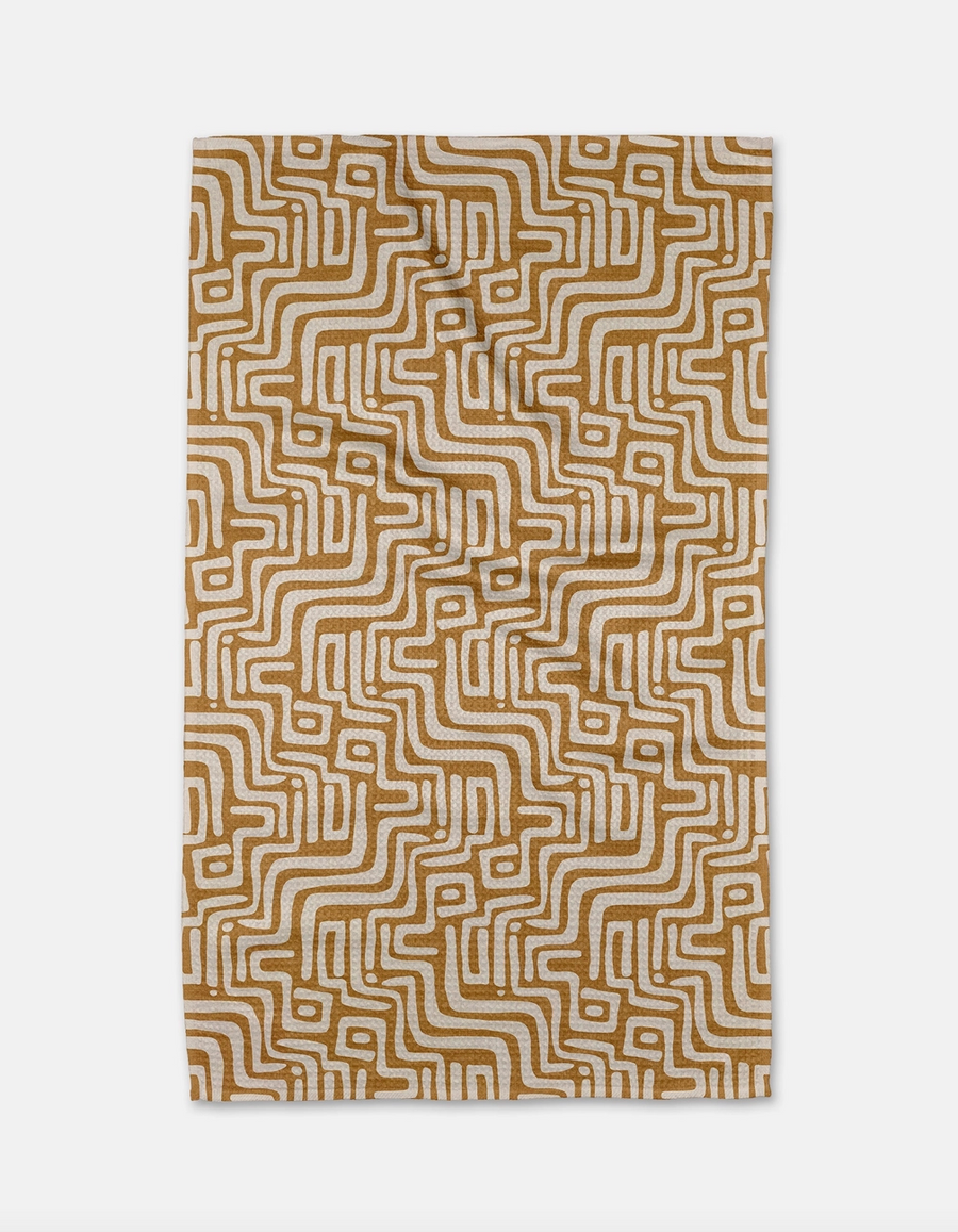 Syncopated Beats Fire Tea Towel