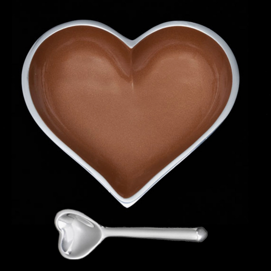 Happy Caramel Sugar Baby Heart with Spoon