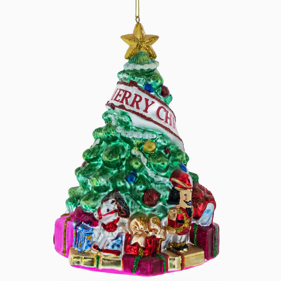 Festively Decorated Christmas Tree Ornament