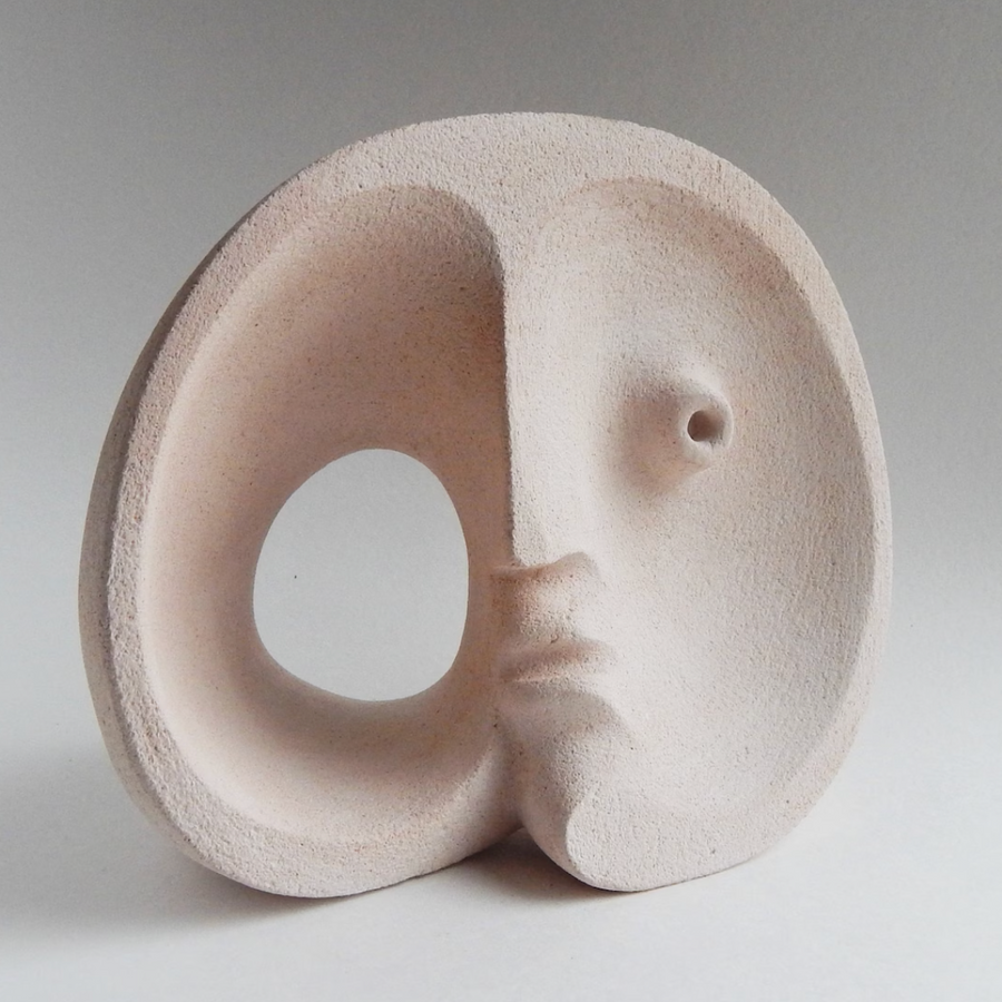 Ceramic Head Sculpture