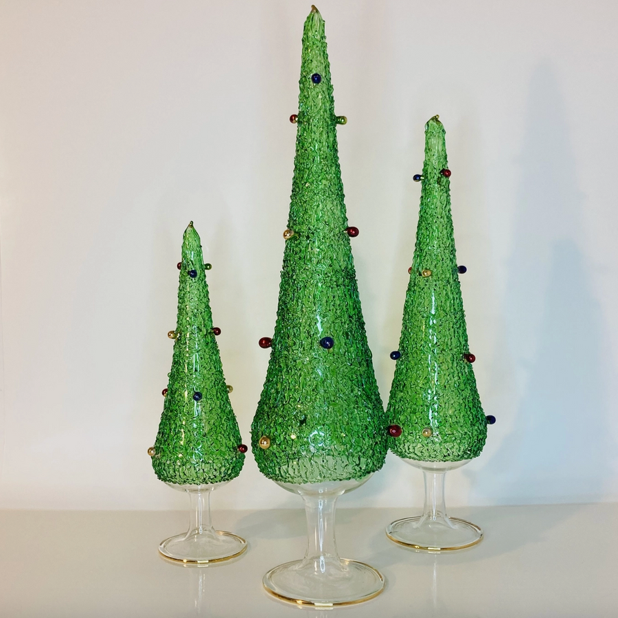 Glass Tabletop Christmas Tree