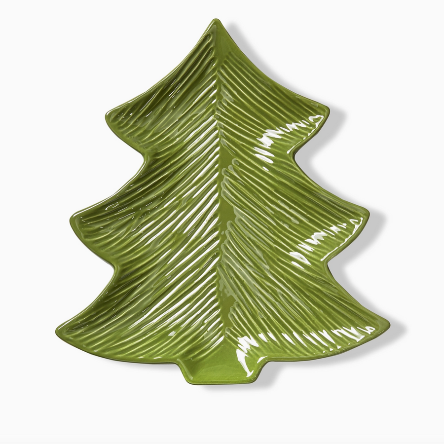 Light Green Tree Serving Platter