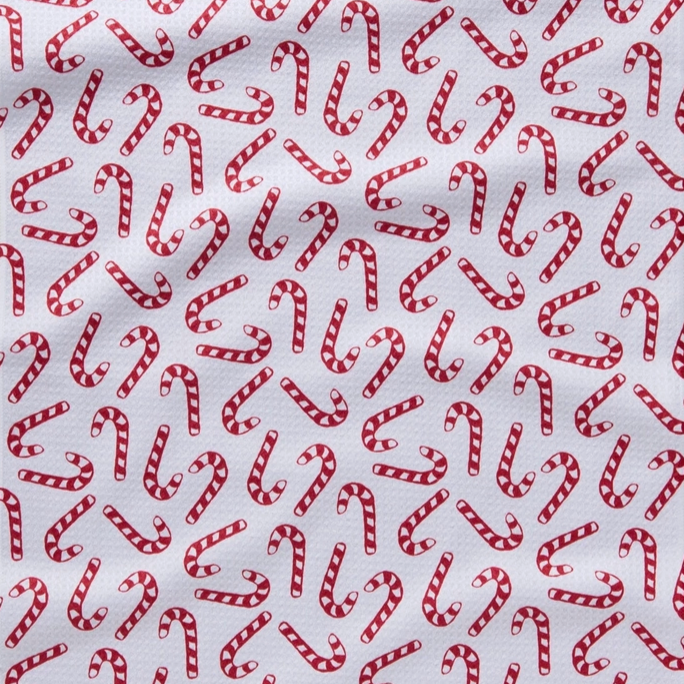 Christmas Candy Canes Tea Towel