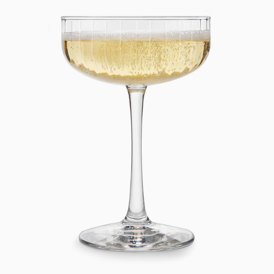 Paneled Coupe Cocktail Glass