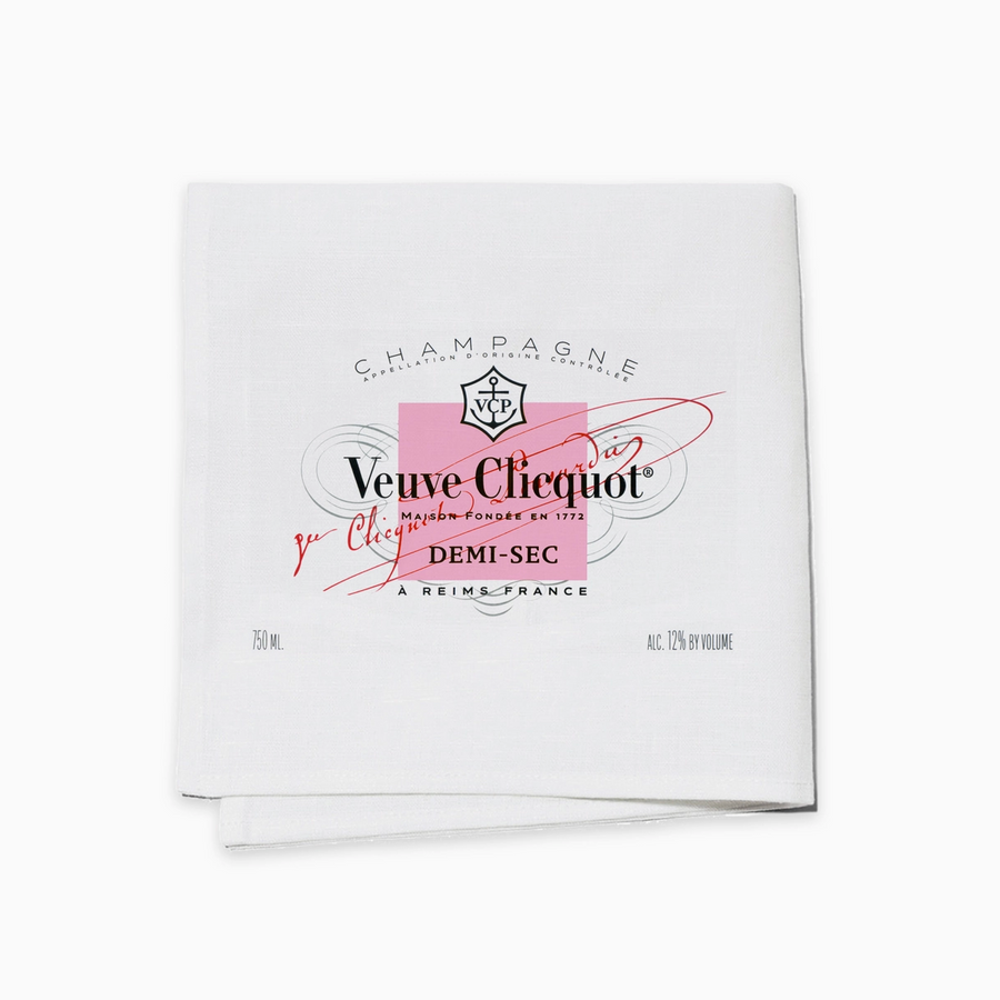 Pink Label Cocktail Napkins, Set of 4