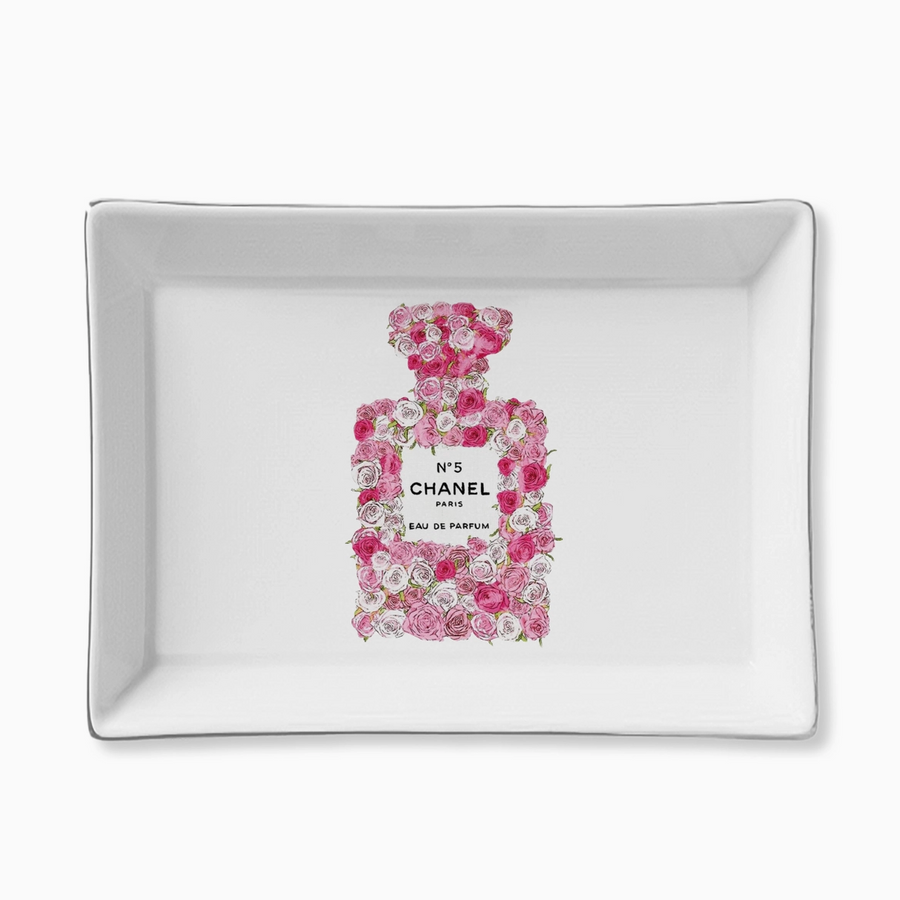 Parfum Flowers Ceramic Tray