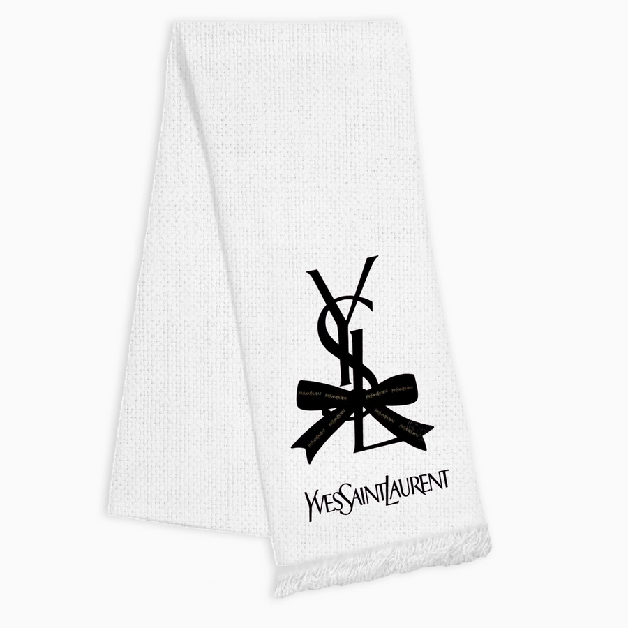 YSL Bow Linen Fringe Kitchen towel