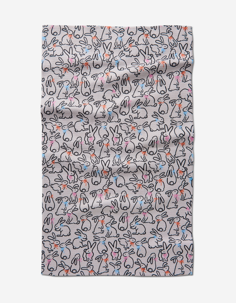 Playful Bunnies Tea Towel