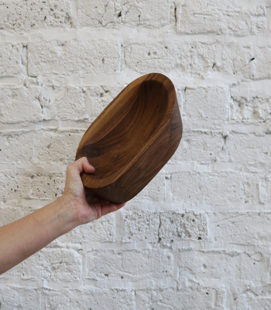 Small Oval Bowl, Walnut