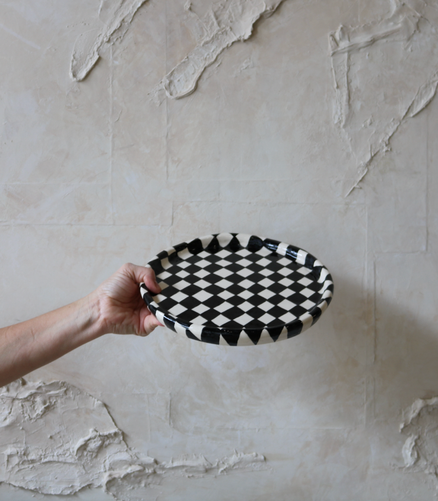 Checkered Tray, Large