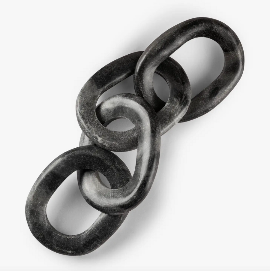 Black Marble Chain Links