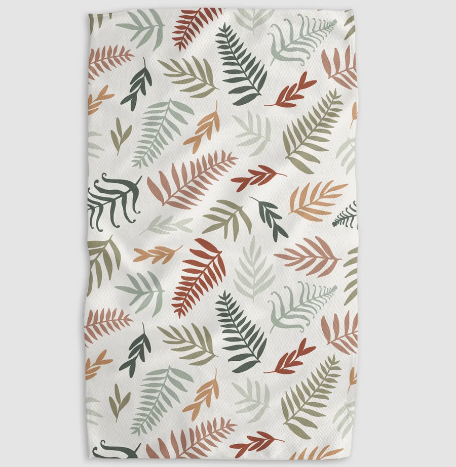 Forest Floor Ferns Tea Towel